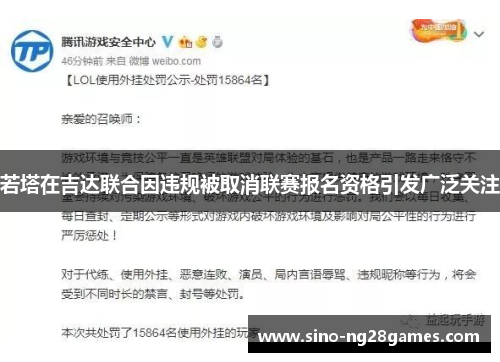 若塔在吉达联合因违规被取消联赛报名资格引发广泛关注